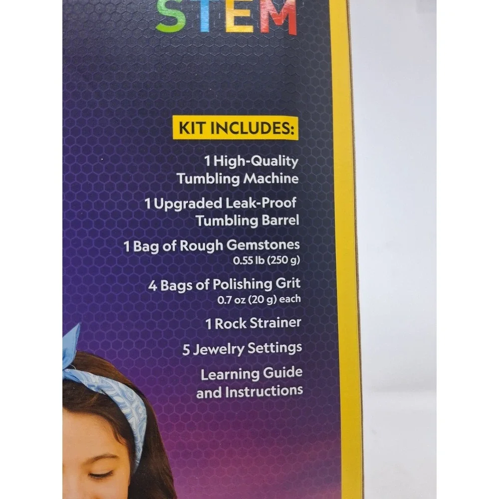 National Geographic Rock Tumbler Starter Kit Rough Rocks Turn Into Gems STEM